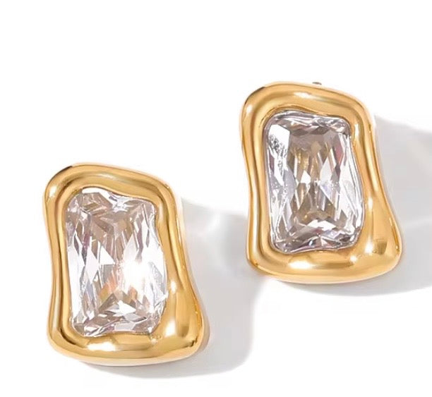 Irregular Rectangle Earrings