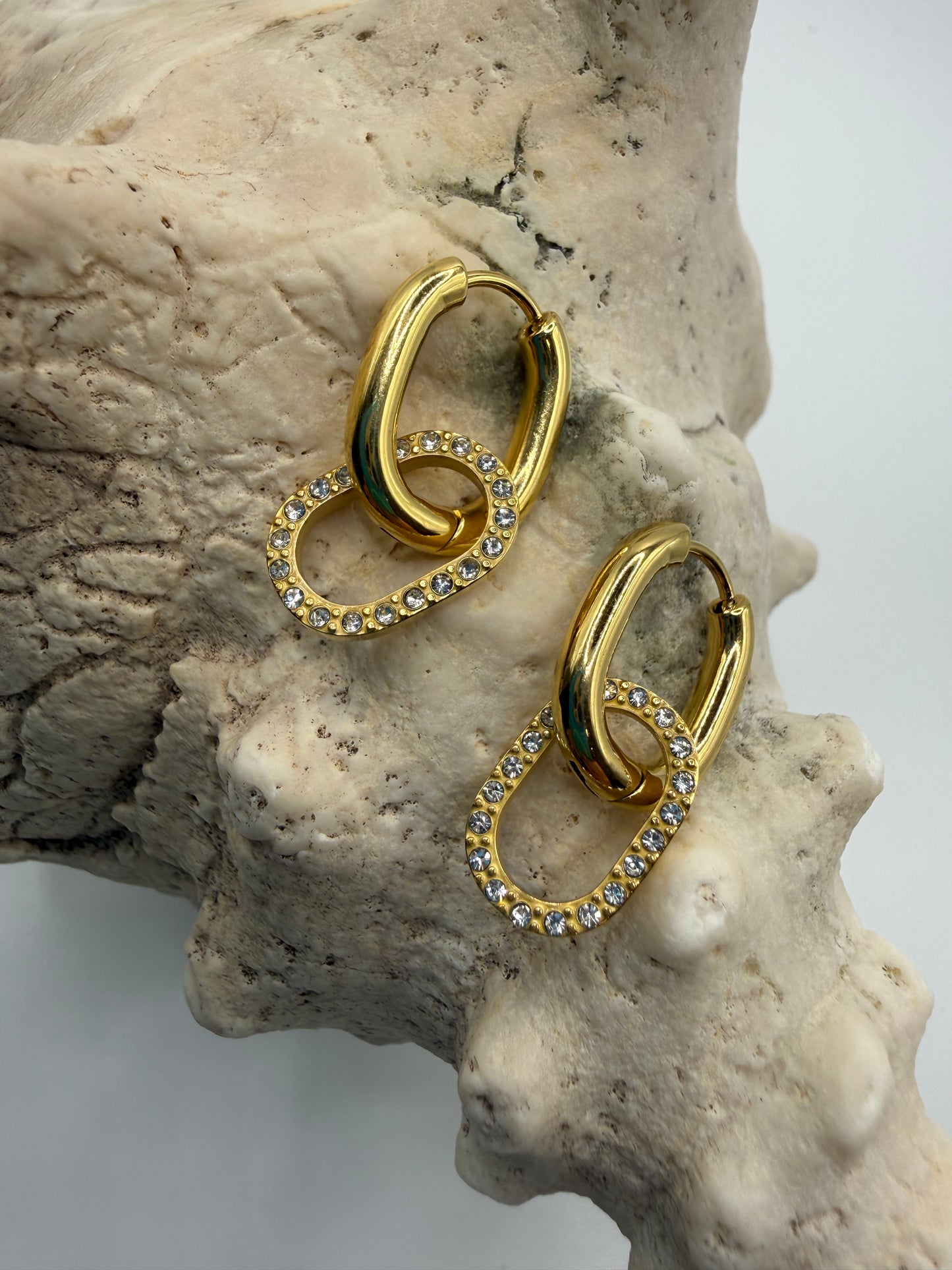 Oval Link Earrings