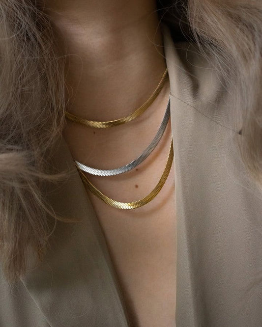 Classic Gold Snake Necklace