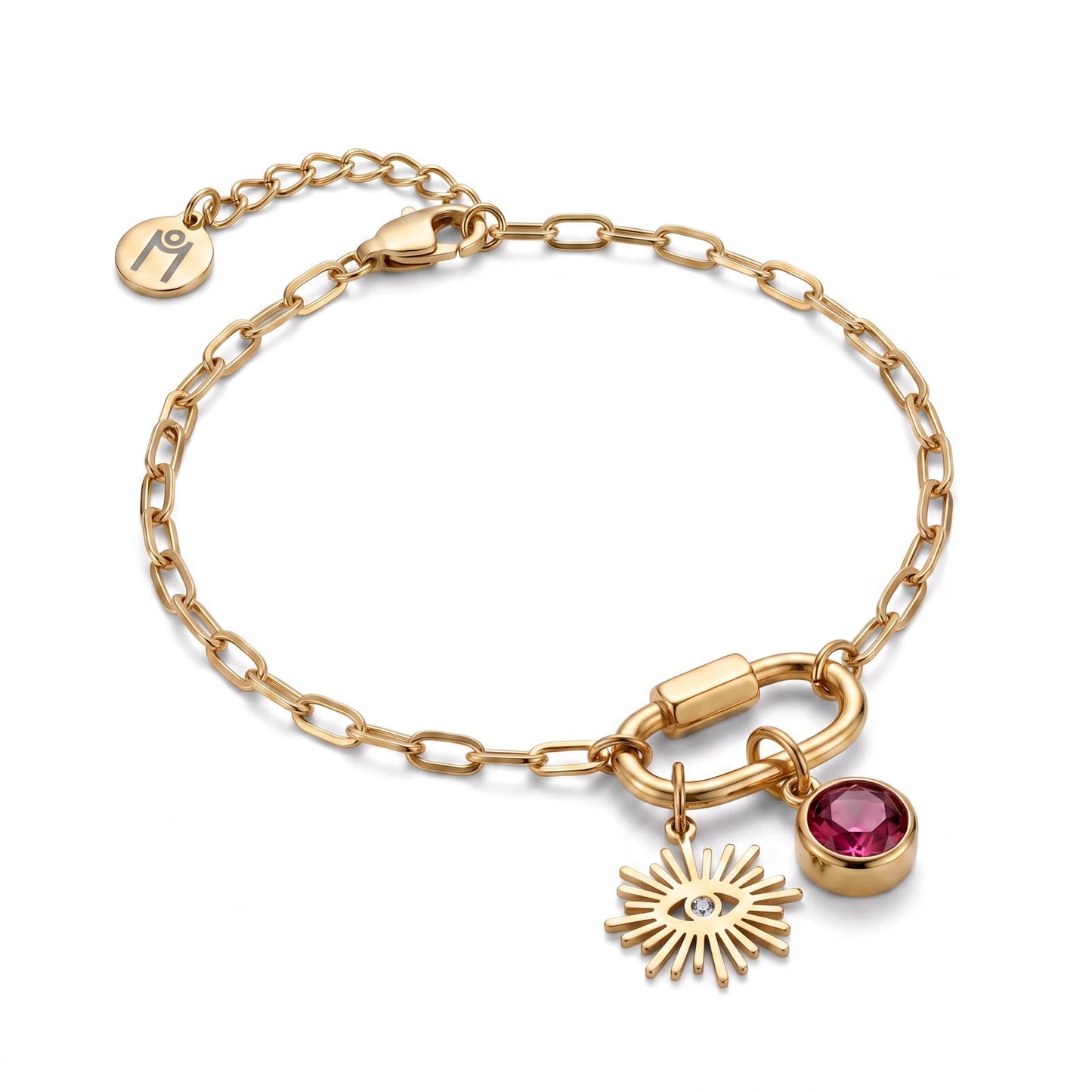 BYO Gold Paperclip Bracelet