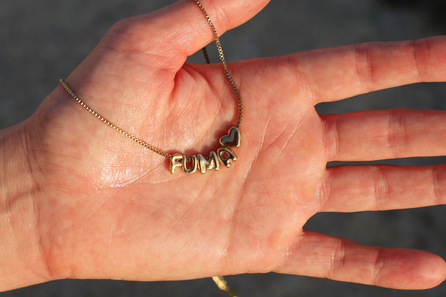 BYO Bubble Letter Custom Necklace