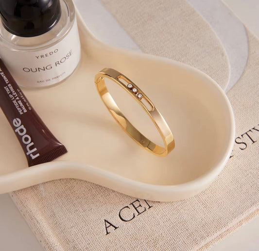 Floating Rhinestone Bangle