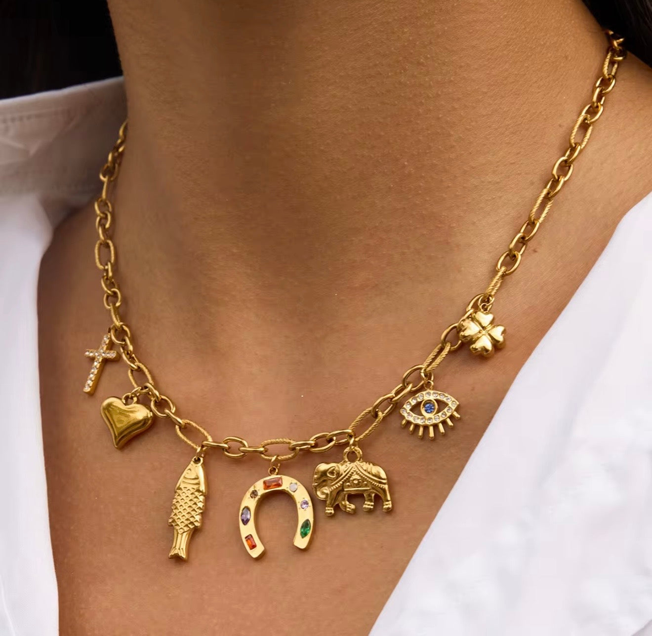 Evil Eye Charm Necklace