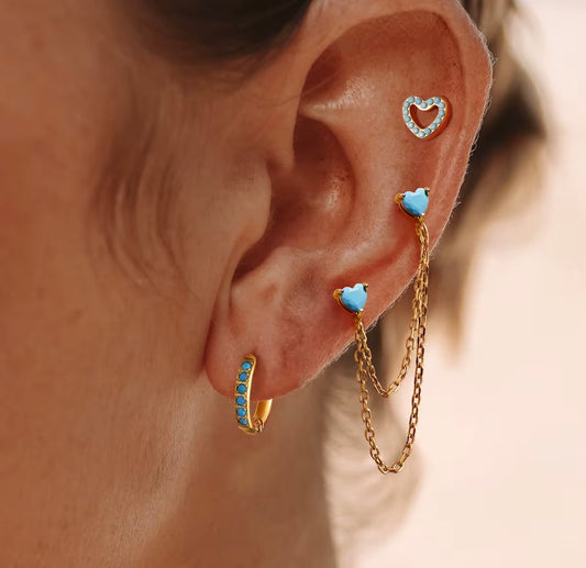 Turquoise Earring Set