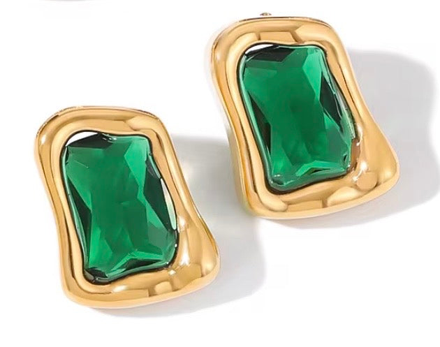 Irregular Rectangle Earrings