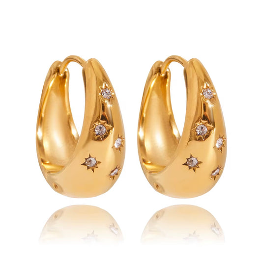 Galaxy Earrings Hoop