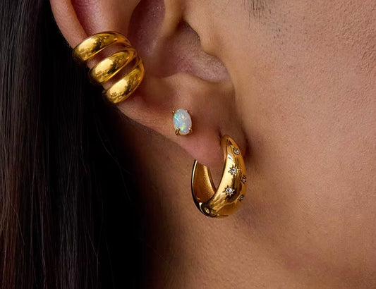 Galaxy Earrings Hoop