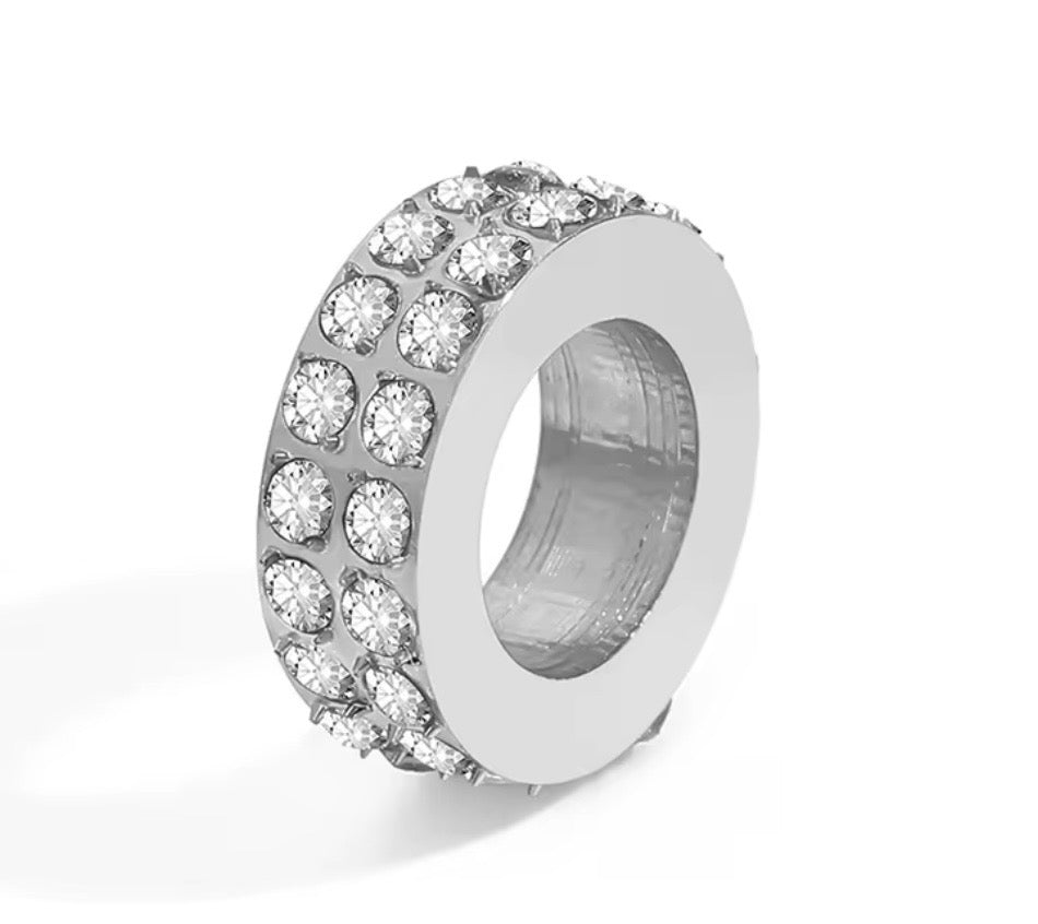 ROUND SPACER RHINESTONE SV
