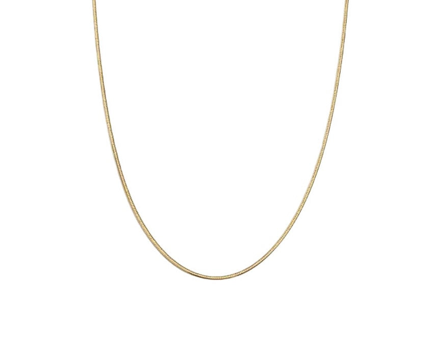 BYO Thin Circular Snake Chain Gold