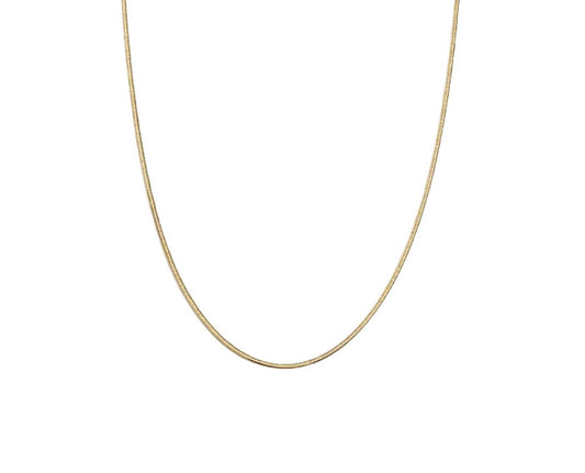 BYO Thin Circular Snake Chain Gold