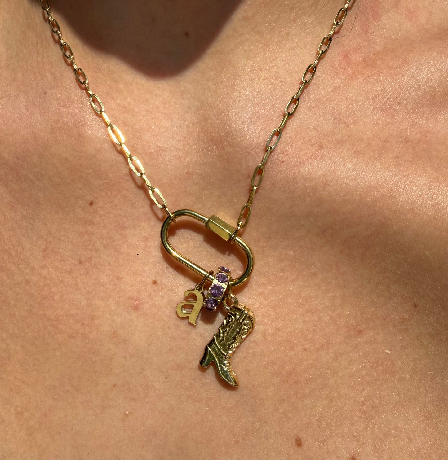 BYO Paperclip Chain Gold