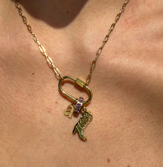 BYO Paperclip Chain Gold