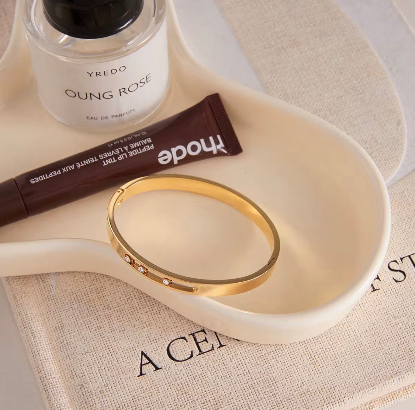 Floating Rhinestone Bangle