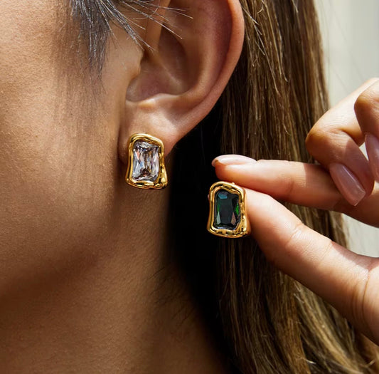 Irregular Rectangle Earrings