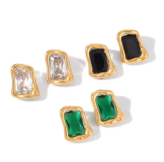 Irregular Rectangle Earrings