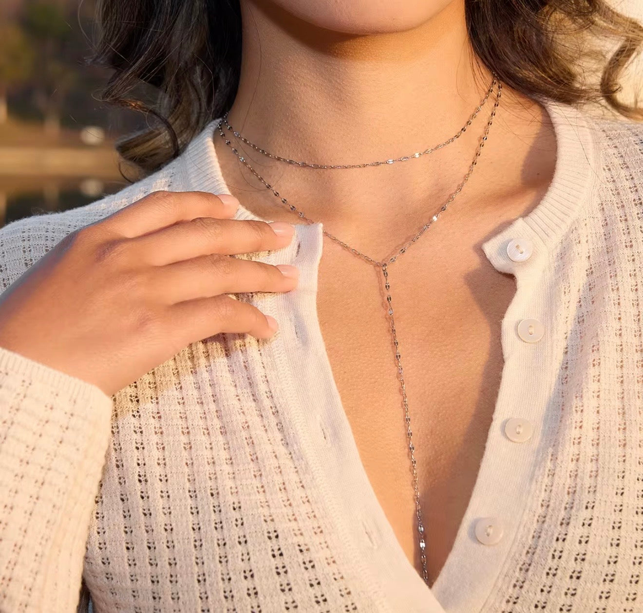 Drop Line Necklace