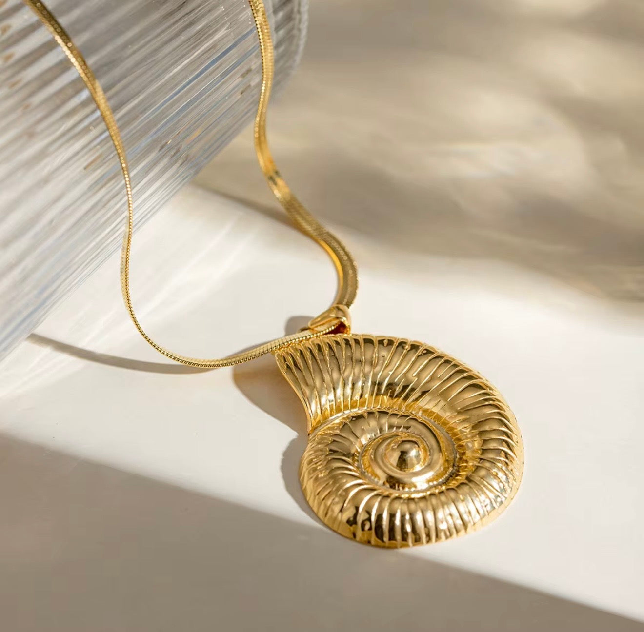 Spiral Shell Necklace