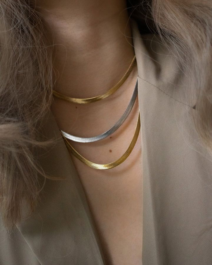 Classic Gold Snake Necklace