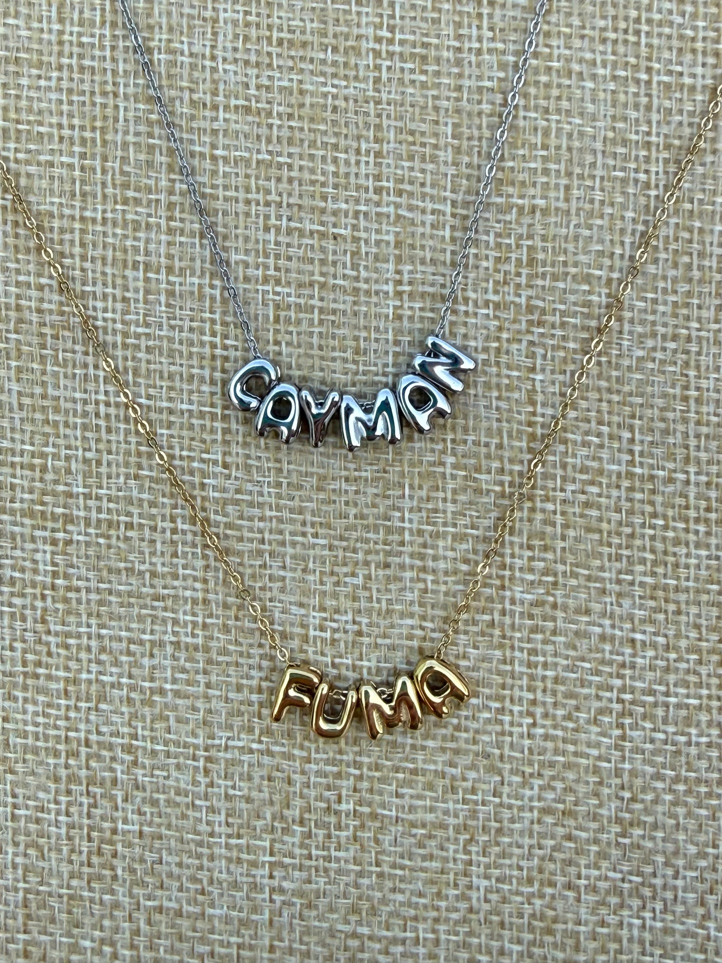 BYO Gold Bubble Letter