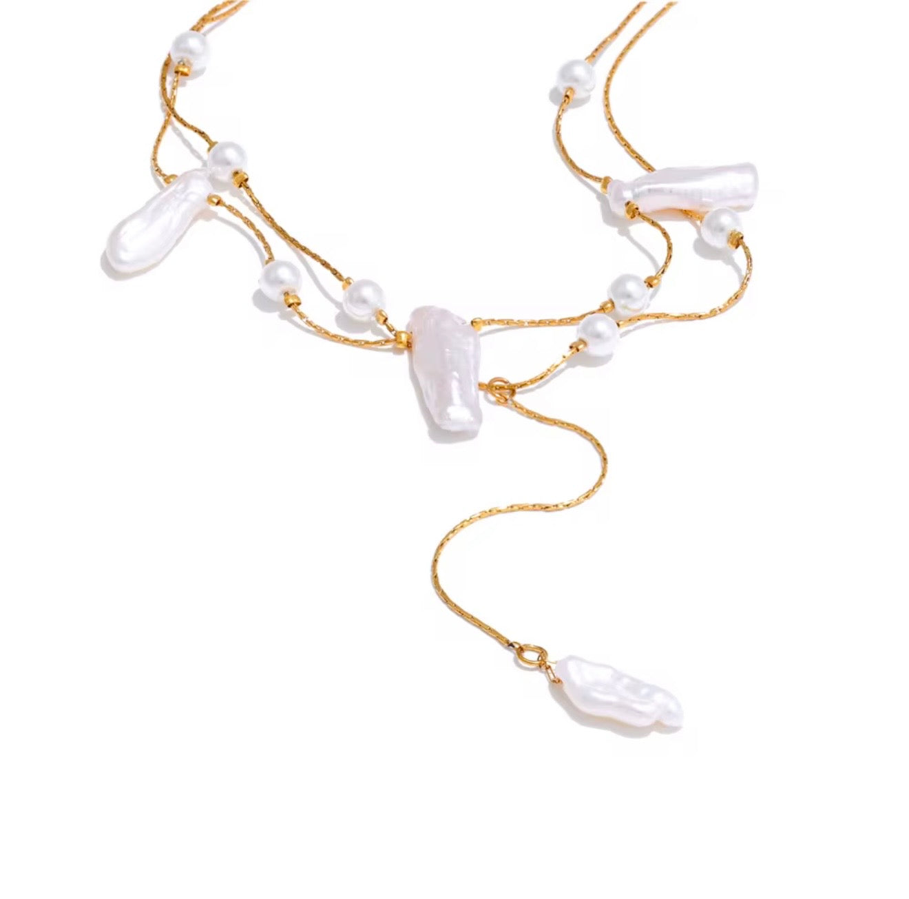 Ocean Pearl Layers Necklace