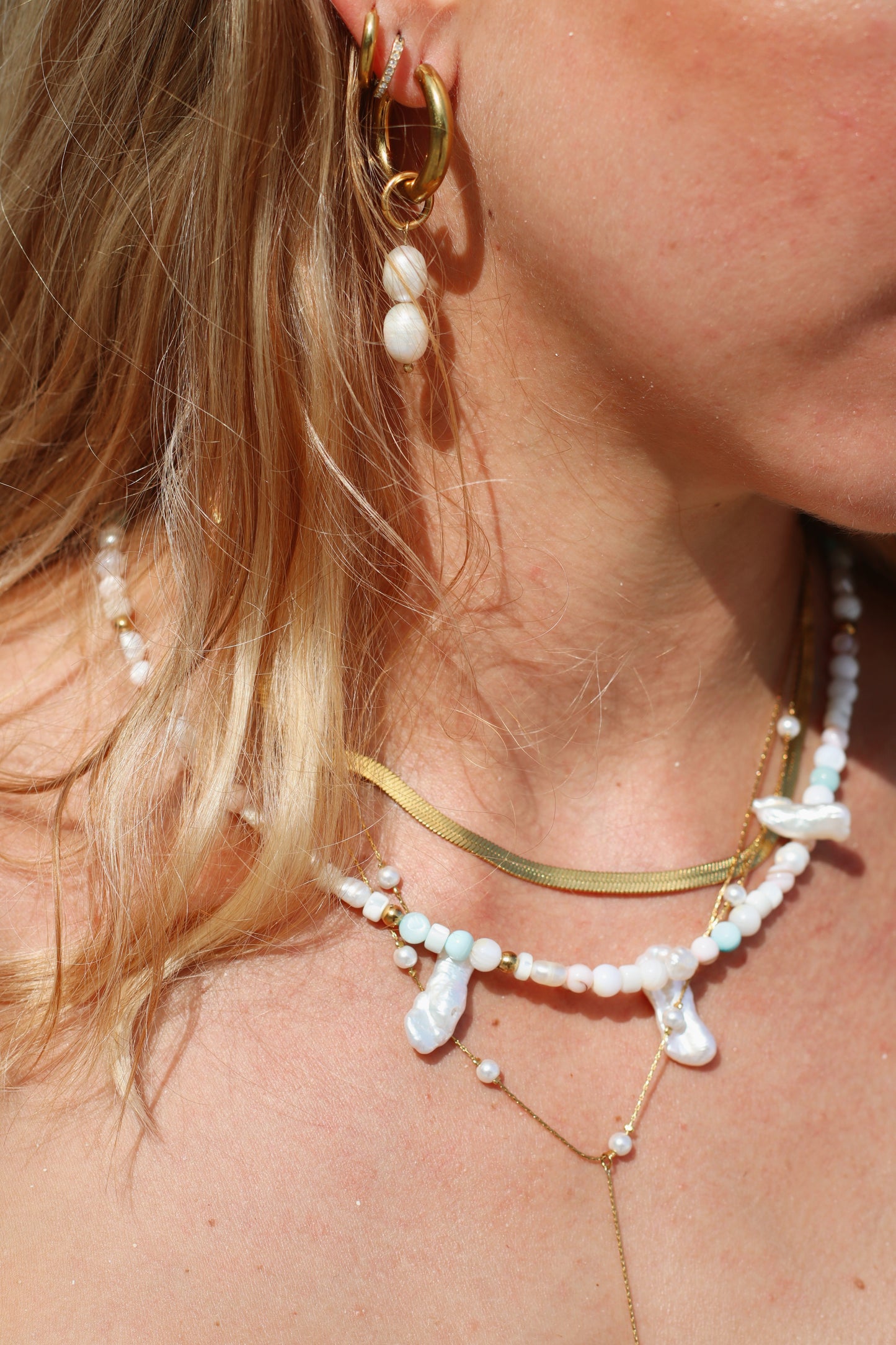 Ocean Pearl Layers Necklace