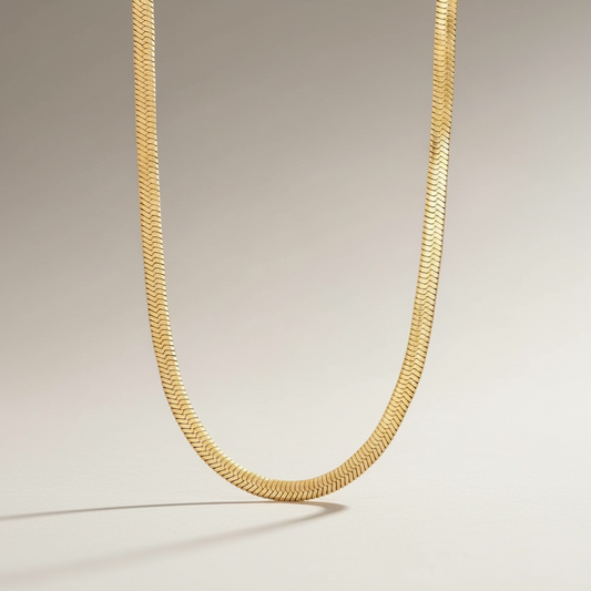 Classic Gold Snake Necklace