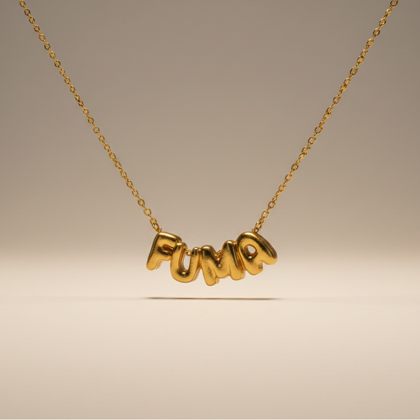BYO Gold Bubble Letter