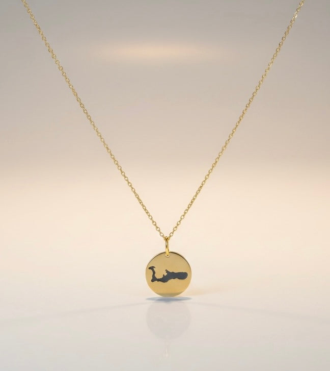 Cayman Map Necklace