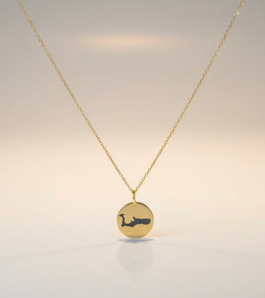 Cayman Map Necklace