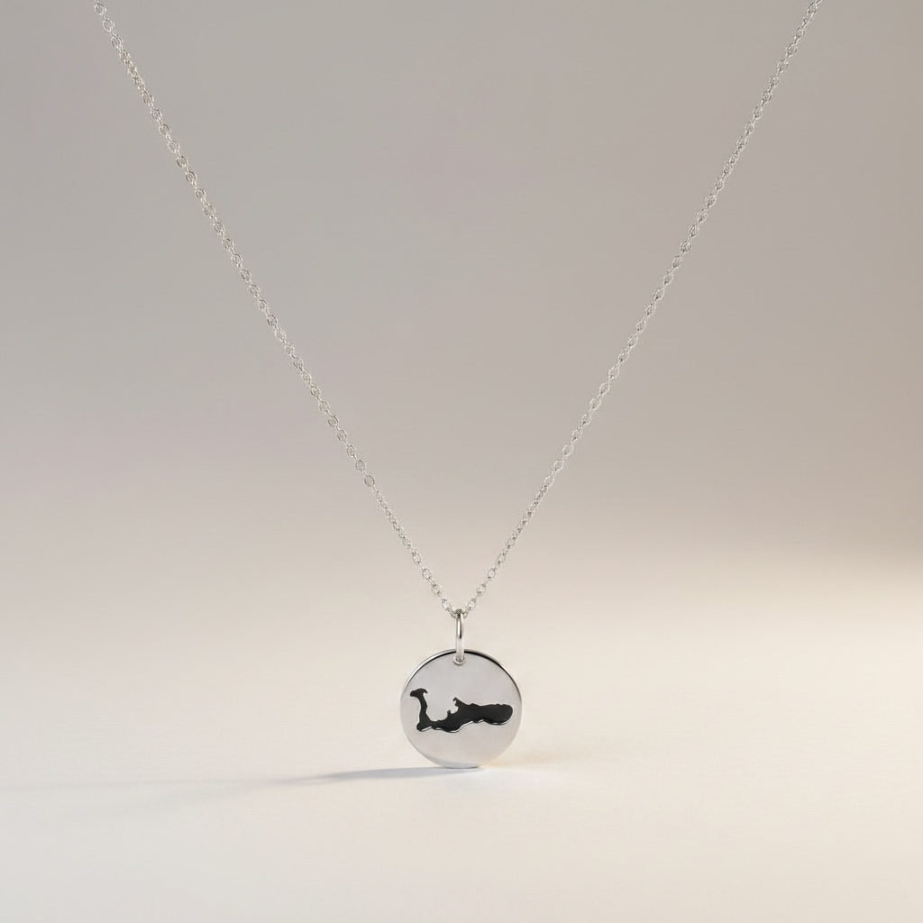 Cayman Map Necklace