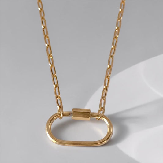BYO Gold Paperclip Chain