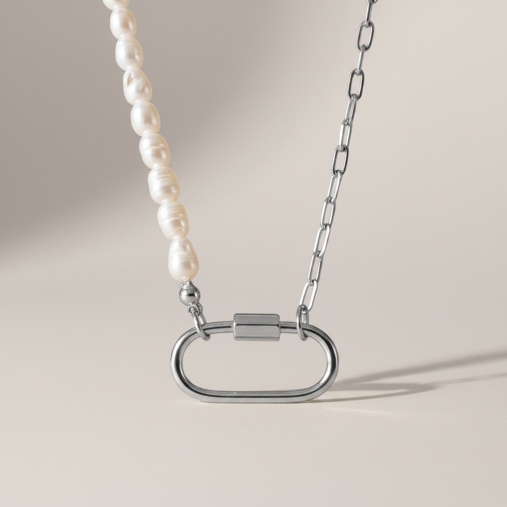 BYO Silver Pearl and Paperclip